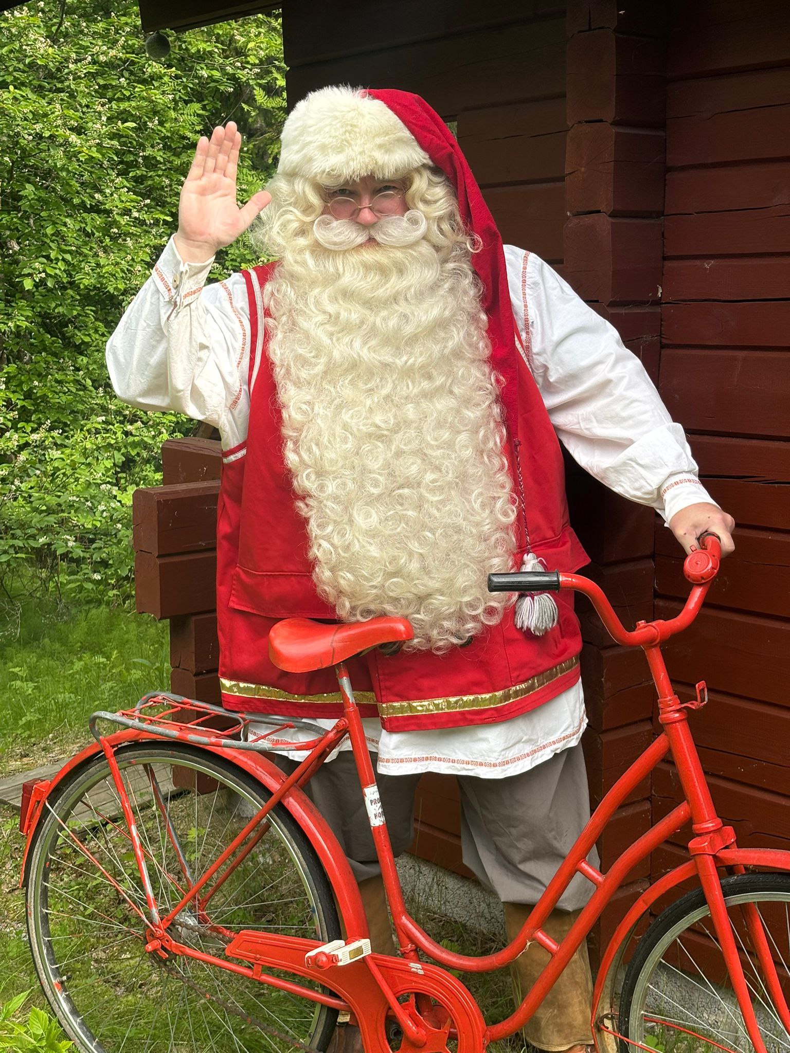 Santa with Bike